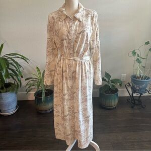 Lark + Grey || floral button down dress